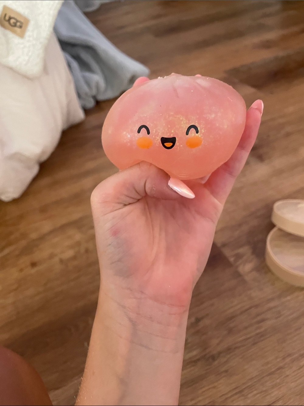 RARE pink glitter rms squishy dumpling!! FROM THE VALENTINE’s DAY COLLECTION